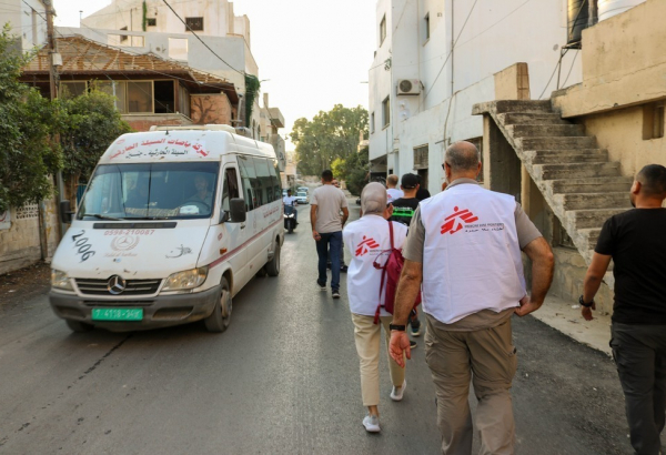 MSF brinda sistencia tras el bombardeo en el campo para personas refugiadas en Jenín