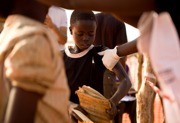 Measles vaccination campaign in Yida refugees camp