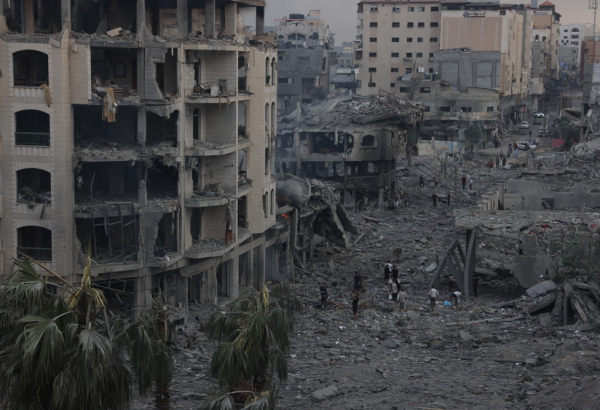 Una vista de la ciudad de Gaza.