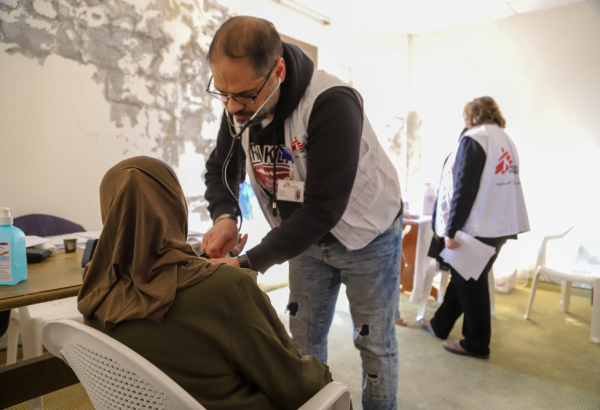 MSF brindamos atención a la población desplazada del sur de Líbano