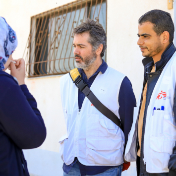 Marzo de 2020. Visita de Christopher Lockyear, Secretario General de MSF, a Rafah en Gaza. @ MSF