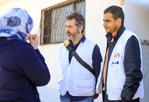 Marzo de 2020. Visita de Christopher Lockyear, Secretario General de MSF, a Rafah en Gaza. @ MSF