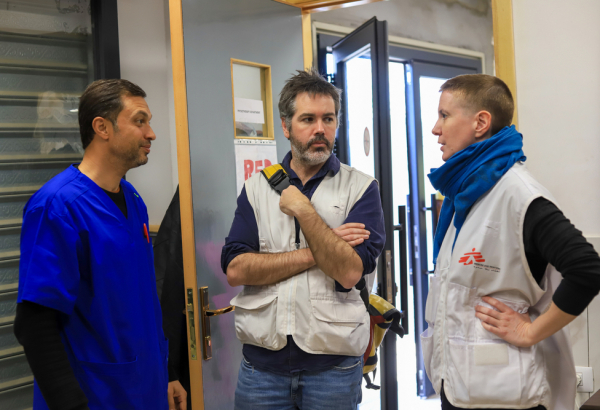 Marzo de 2020. Visita de Christopher Lockyear, Secretario General de MSF, a Rafah en Gaza. @ MSF