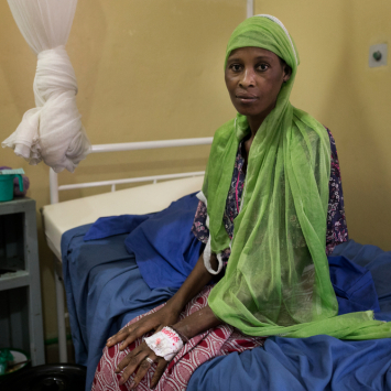 Una paciente con VIH en Conakry.