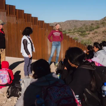 Personal de MSF e la frontera norte de México.