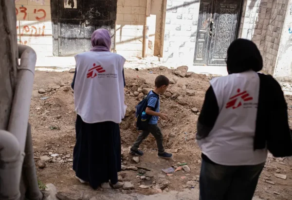 Integrantes de MSF en Cisjordania. © Alexandre Marcou/MSF