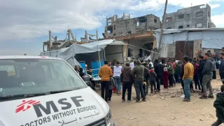 Desde el 1 de febrero, nuestros equipos apoyan a la población del norte de Gaza con clínicas móviles para brindar atención médica.