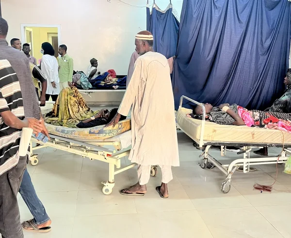 La sección de traumatología de la sala de urgencias del hospital Al Nao, apoyado por MSF en Omdurmán, estado de Jartum.