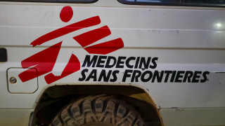 Una camioneta de Médicos Sin Fronteras en Sudán del sur.