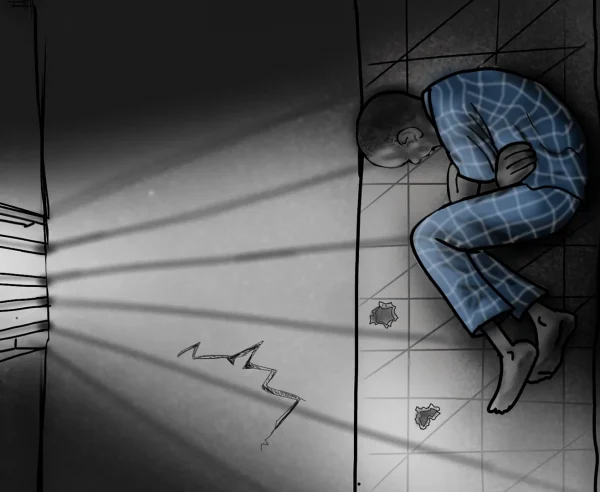 Un solo acto cambió para siempre la vida de Samat Nyuk, de 33 años. Lo que comenzó como una lucha con su mente lo llevó a una celda en lugar de a un hospital.