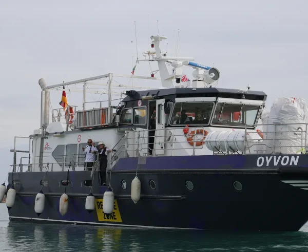 Capacitación a bordo del nuevo buque Oyvon de MSF