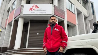 Enrique García, coordinador de Médicos Sin Fronteras en el este de Ucrania.