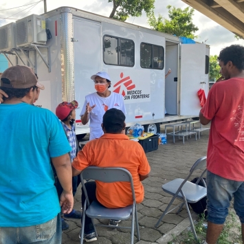 MSF teams providing care in Coatzacoalcos
