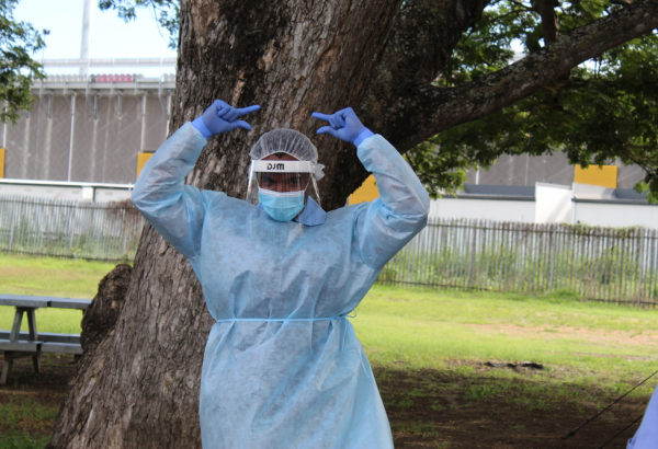 Port Moresby COVID-19 PPE training