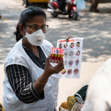 Covid-19 second wave in Mumbai, India.