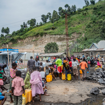Water distribution in Sake, North Kivu, DRC