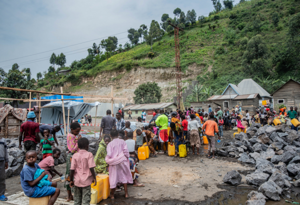 Water distribution in Sake, North Kivu, DRC