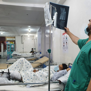 Sala de urgencias de MSF en Kunduz, Afganistán, 2021