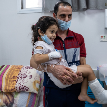 Treating child injuries in blockaded Gaza 01