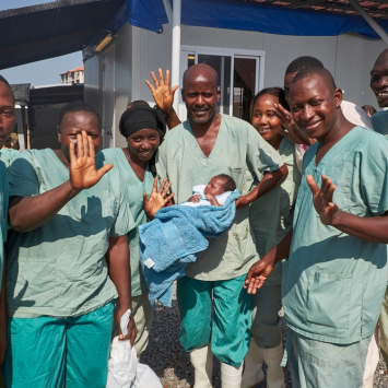 Baby Nubia Is Released From MSF Clinic in Conakry