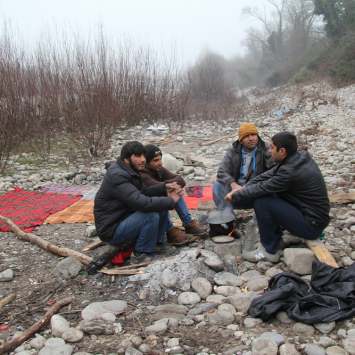 MSF Temporary Camp in Gorizia, Italy.