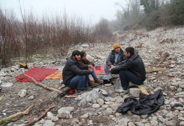 MSF Temporary Camp in Gorizia, Italy.