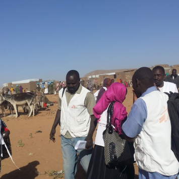 MSF NFI kit distribution in Tawilla