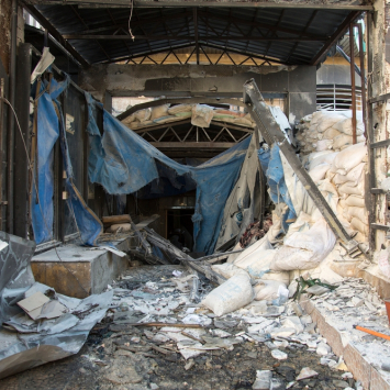 East Aleppo – Inside a hospital destroyed by an airstrike