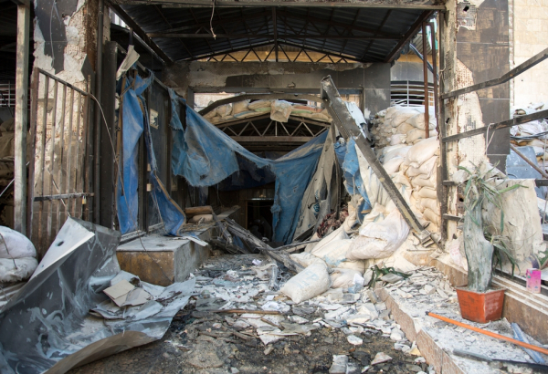 East Aleppo – Inside a hospital destroyed by an airstrike