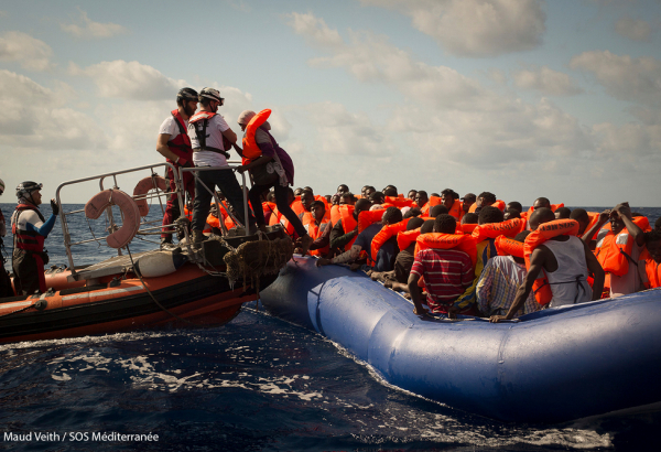 First rescue seen from rhib 2