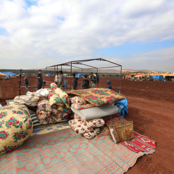 Idlib: Newly displaced persons.