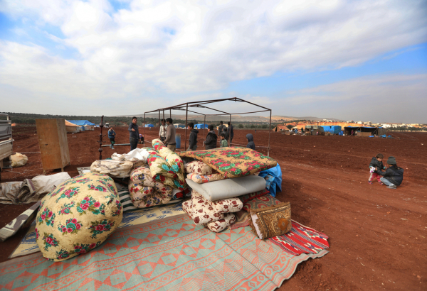 Idlib: Newly displaced persons.