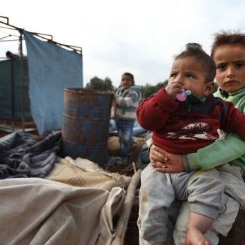 Idlib: Newly displaced persons.