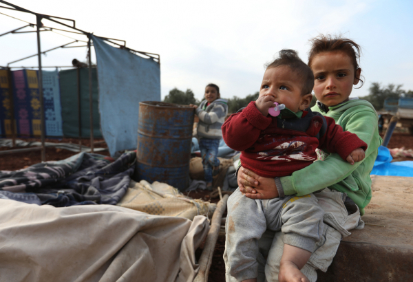 Idlib: Newly displaced persons.