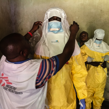 Ebola Treatment Centre (ETC) in Bikoro