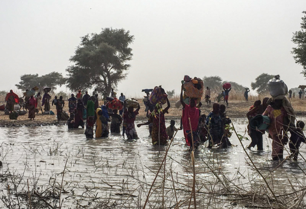 Bodo , Cameroon - People fleeing Rann