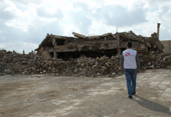Collapsed building