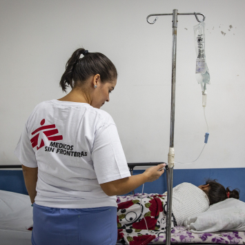 Respuesta de Médicos Sin Fronteras a una epidemia de Dengue en Honduras en 2019.