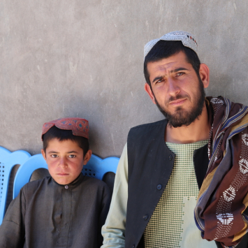 Displaced families in Herat