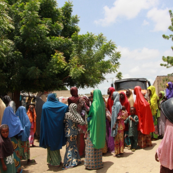 IDP camp in Maiduguri, Borno state