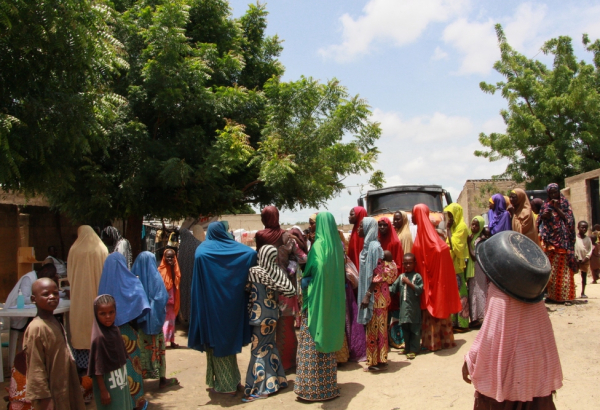 IDP camp in Maiduguri, Borno state