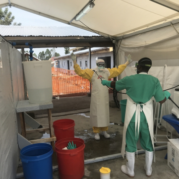 Ebola treatment center in Goma
