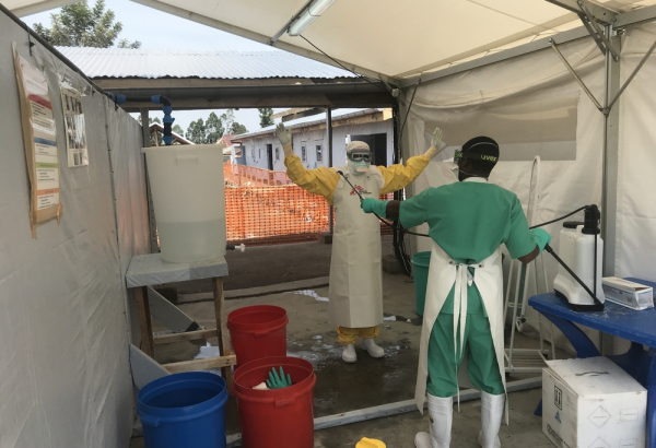 Ebola treatment center in Goma