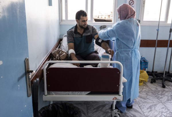 Portraits of MSF health workers in Gaza healing the wounds of the Great March of Return