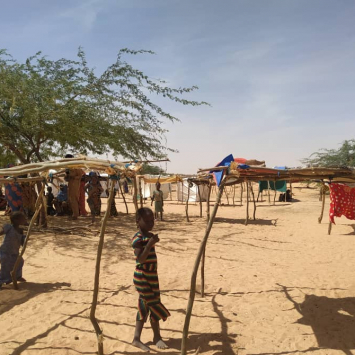 Refugee population in Andeamboukane, Mali