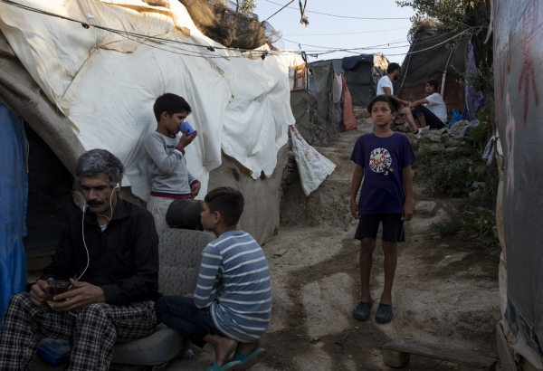 Yasin, 9 year-old boy in Moria