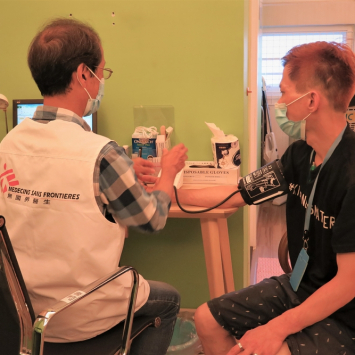 MSF provides temporary shelter and free medical consultations to an increasing number of homeless people in Hong Kong amidst the COVID-19 outbreak