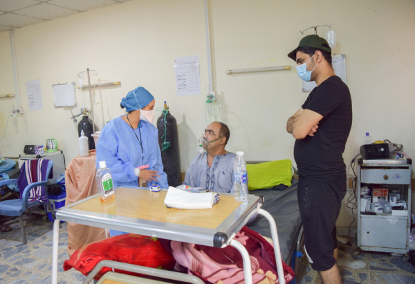 COVID-19 ward in Al-Kindy hospital, Baghdad