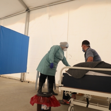 MSF COVID-19 intervention in Jordan's Zaatari camp