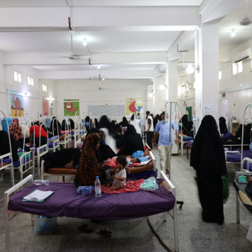 Una sala de tratamiento de la desnutrición. Médicos Sin Fronteras, Yemen 2022